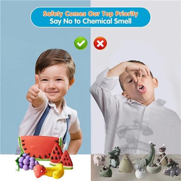 50 Colors Air Dry Clay, Modeling Clay for Kids with Play Mat & 3 Sculpting Tool - Picture 5 of 7